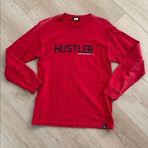 Hustler Red Long Sleeve Shirt